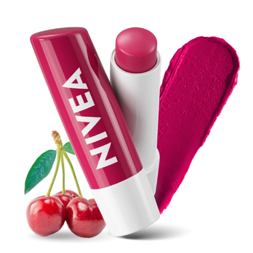 NIVEA Cherry Shine Lip Balm | Tinted & Hydrating Care