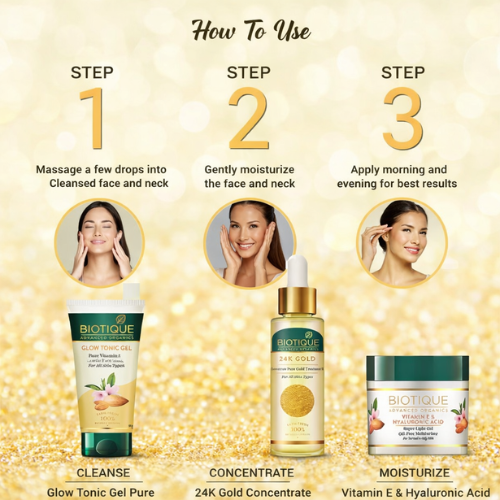 Biotique 24K Gold Treatment Oil 30 ml | Radiant Skin