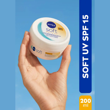 NIVEA Soft Daily UV Cream SPF 15 200ml | Light Moisturizer