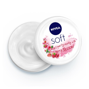 NIVEA Soft Berry Blossom Cream 200ml | Hydrating Moisturizer