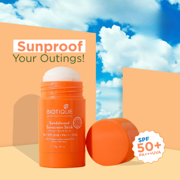 Biotique Sandalwood Sunscreen Stick SPF 50+ | 20g