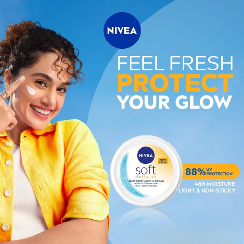 NIVEA Soft Daily UV Cream SPF 15 200ml | Light Moisturizer