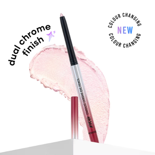 Nykaa Stardust Holographic Long Lasting Waterproof Smudgeproof Chrome Pencil Eyeliner - Metaverse