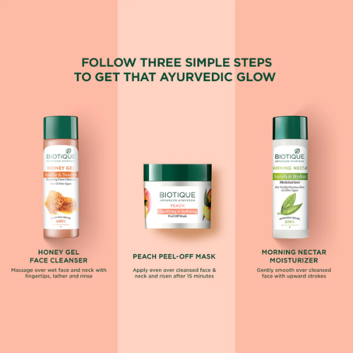 Biotique Peach Peel Off Mask 50g | Clarifying Glow
