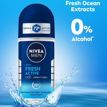 NIVEA MEN Fresh Active Anti-Perspirant Roll-On 50ml