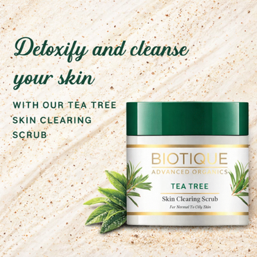 Biotique Tea Tree Skin Clearing Scrub 50gm