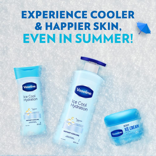 Vaseline Body Ice Cream Gel Crème 156g | Cooling Moisture
