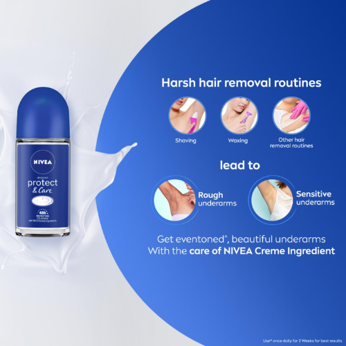 NIVEA Protect & Care Deo Roll On 50ml | 48H Freshness