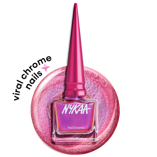 Nykaa Stardust Holographic Long Lasting Chrome Nail Polish