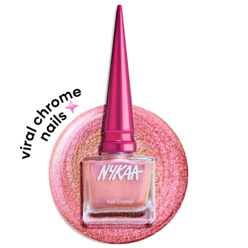 Nykaa Stardust Holographic Long Lasting Chrome Nail Polish