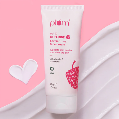 Plum Oat & 1% Ceramide Face Cream for Dry Skin 50g