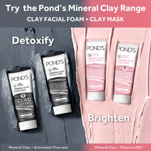 POND'S Bright Beauty Mineral Clay Face Wash 90g