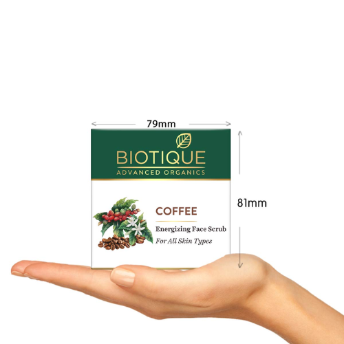 Biotique Coffee Energizing Face Scrub 50gm | Fresh Glow
