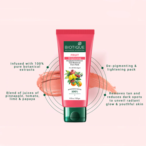 Biotique Fruit Brightening Tan Removal Face Pack