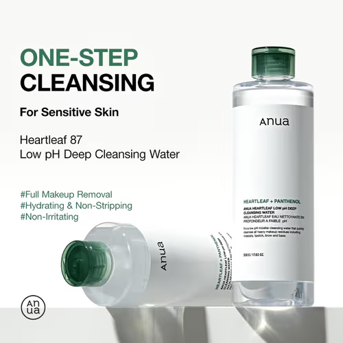Anua Heartleaf + Panthenol Low pH Deep Cleansing Water (500 ml)