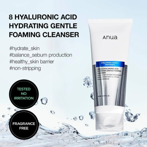 Anua hyaluronic acid 8 + Panthenol cleanser (150 ml)