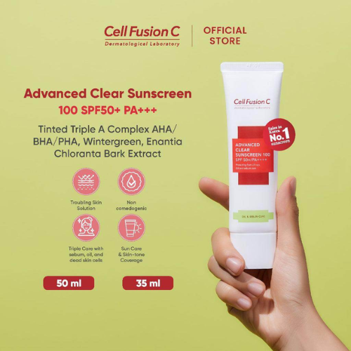 Cell Fusion C SPF50+ PA++++ Advanced Clear Sunscreen 100 with Titanium Dioxide - 50 ml