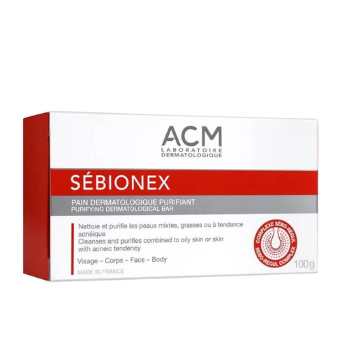 Sebionex Soap | Dermatological Cleansing Bar for Oily & Acne-Prone Skin (100g)