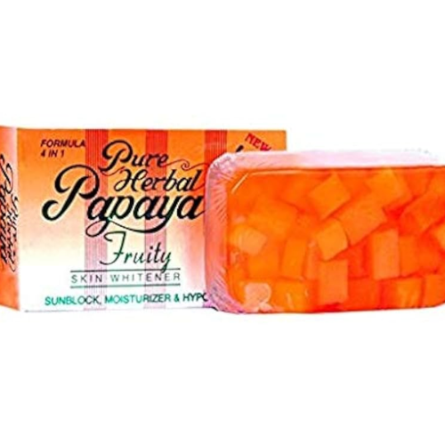 Pure Herbal Papaya Fruity Soap – Skin Whitening & Exfoliating Soap Bar (75g)