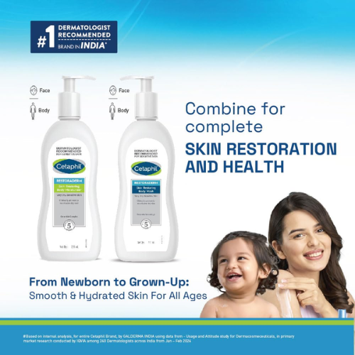 Cetaphil Restoraderm Body Wash – 295ml | Gentle Cleanser for Very Dry, Sensitive, and Eczema-Prone Skin