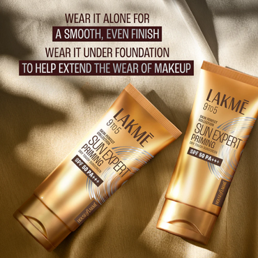 Lakmē Sun Expert Primer + Sunscreen SPF 50 PA+++ - 2-in-1 Mattifying Primer Sunscreen for Makeup Lovers 50g