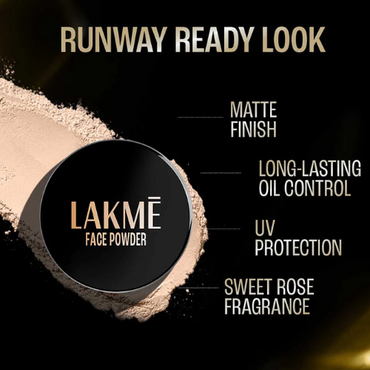Lakmē Forever Matte Face Powder - Long-Lasting Matte Face Powder for Oil Control