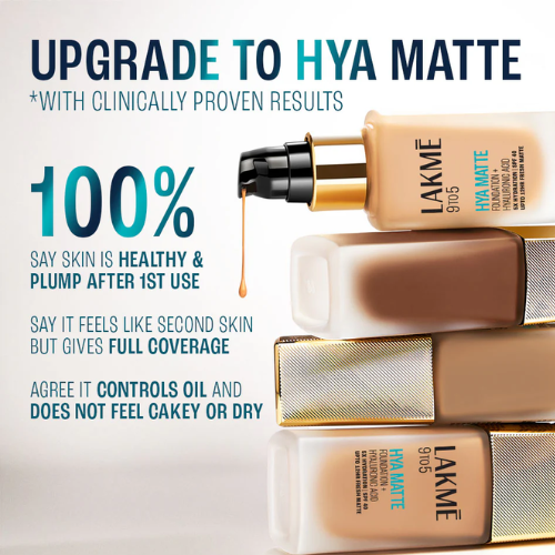 Lakmē 9to5 Hya Matte Foundation + Hyaluronic Acid