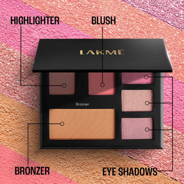 Lakmē Glitterati Face Palette - Professional Glitter and Shimmer Face Palette