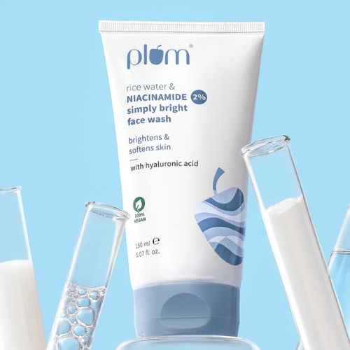 Plum 2% Niacinamide & Rice Water Face Wash - Gentle Brightening