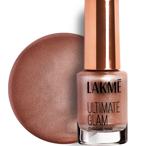 Lakmē Ultimate Glam Chrome Nail Copper - Metallic Chrome Nail Polish