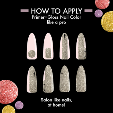 Lakmē Glitterati Collection Silver Dust - Glitter Nail Polish for Sparkling Nails