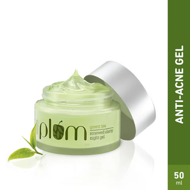 Plum Green Tea Renewed Clarity Night Gel Cream for Oily Skin 50g