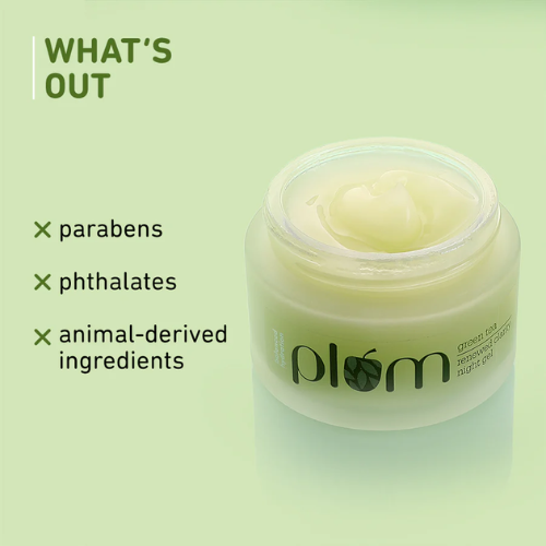 Plum Green Tea Renewed Clarity Night Gel Cream for Oily Skin 50g