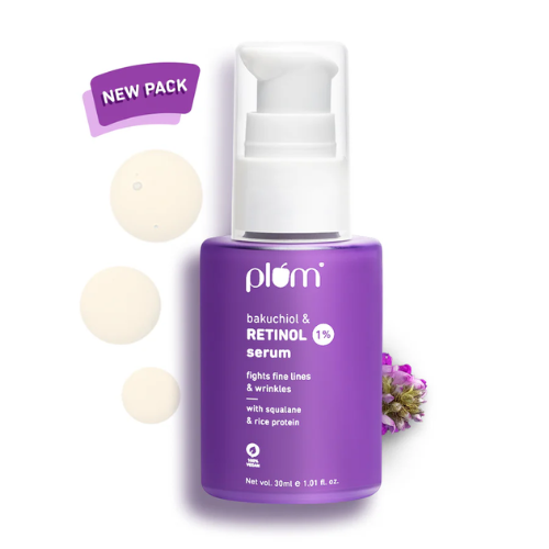 Plum 1% Retinol Serum for Face with Bakuchiol 30ml