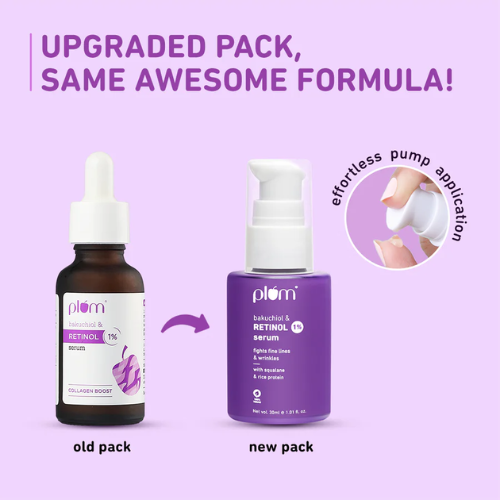 Plum 1% Retinol Serum for Face with Bakuchiol 20ml