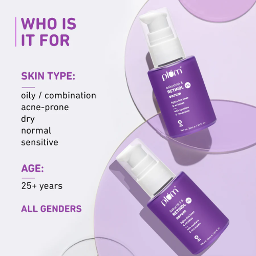 Plum 1% Retinol Serum for Face with Bakuchiol 30ml