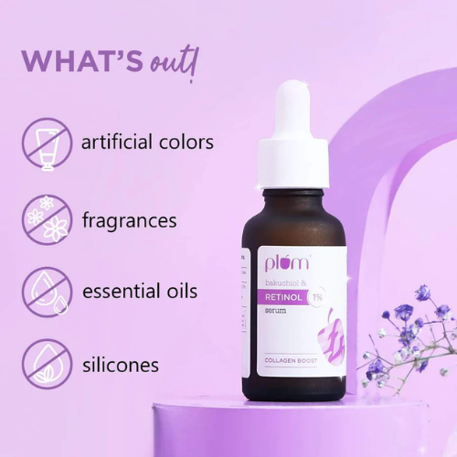 Plum 1% Retinol Serum for Face with Bakuchiol 20ml