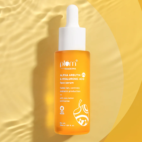 Plum 2% Alpha Arbutin & Hyaluronic Acid Tan Fading Face Serum 30ml