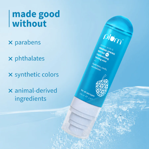 Plum 1% Marine Spring Water Replenishing Toning Mist Spray 100ml