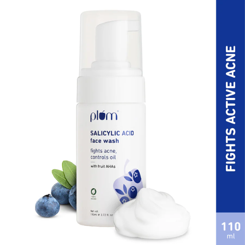 Plum 1% Salicylic Acid Foaming Face Wash for Acne - 110ml