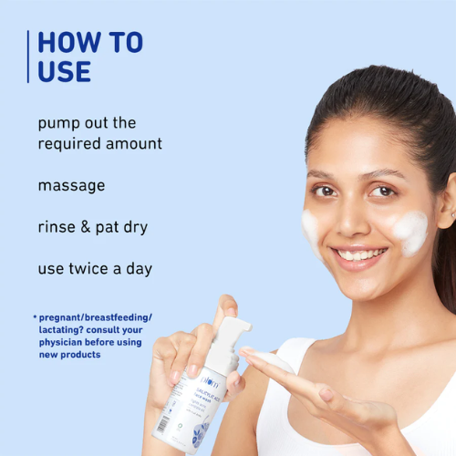 Plum 1% Salicylic Acid Foaming Face Wash for Acne - 110ml x2 Pack