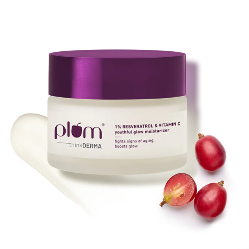 Plum 1% Resveratrol & Vitamin C Youthful Glow Moisturizer 50g