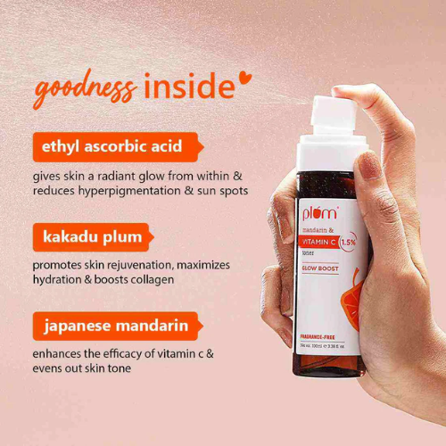 Plum 1.5% Vitamin C & Mandarin Pore Tightening Face Toner 100ml