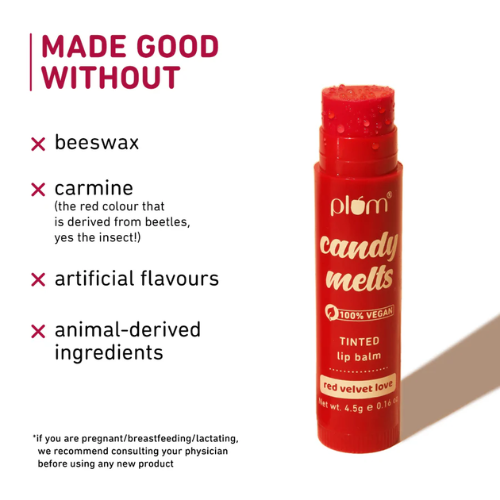 Plum Candy Melts Red Velvet Love Tinted Lip Balm