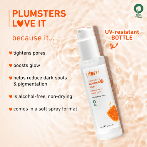 Plum Vitamin C Face Toner with Mandarin & Kakadu Plum 150ml