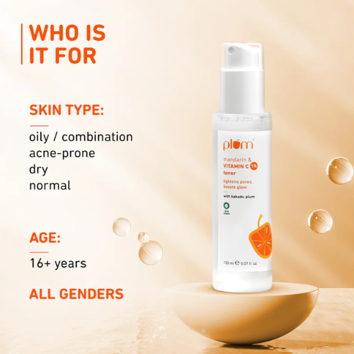 Plum Vitamin C Face Toner with Mandarin & Kakadu Plum 150ml