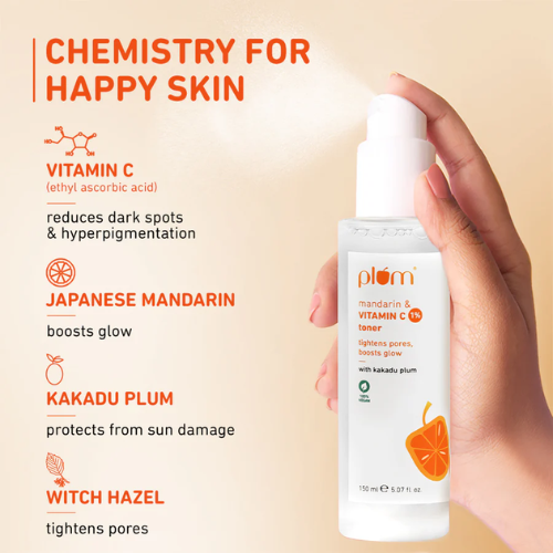 Plum Vitamin C Face Toner with Mandarin & Kakadu Plum 150ml
