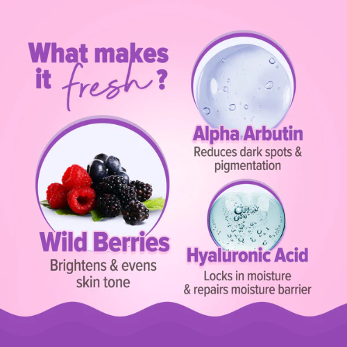 Aqualogica Illuminate+ Dewy Sunscreen SPF 50+ PA++++ | Wild Berries & Alpha Arbutin – 50g