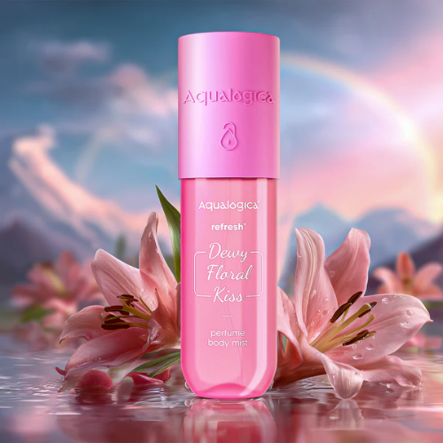Aqualogica Refresh+ Dewy Floral Kiss Body Mist – 150ml | Zemea & Hyaluronic Acid | Hydrating & Fragrant