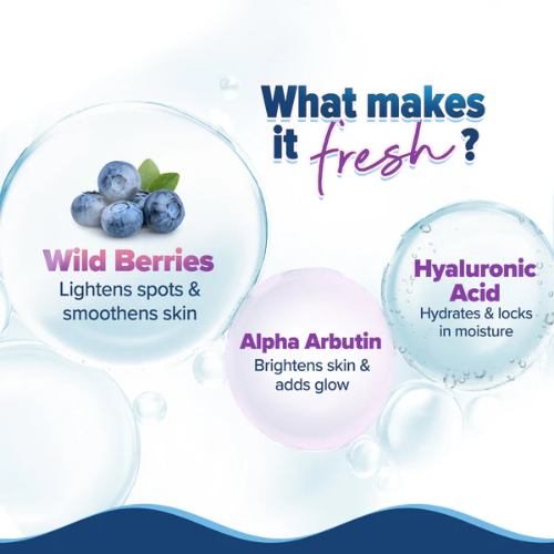 Aqualogica Illuminate+ Hydra Gel Moisturizer – 200g | Wild Berries & Alpha Arbutin | Hydrating & Brightening